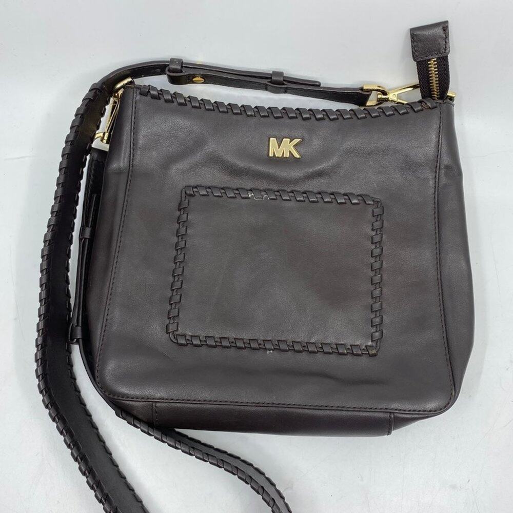 Like New Michael Kors Woven Seemed Crossbody Bag - Picture 12 of 12